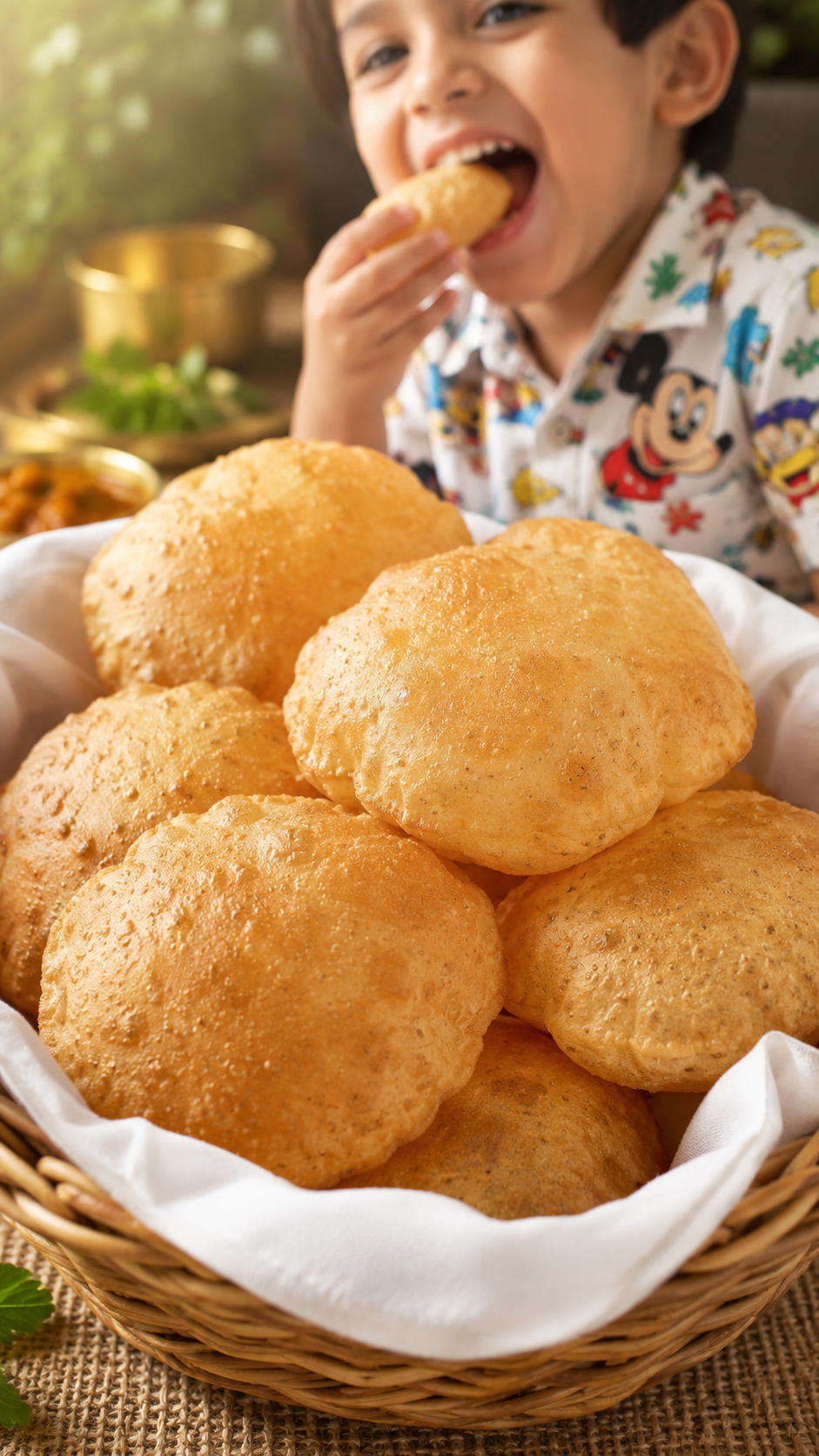Whole wheat Pooris